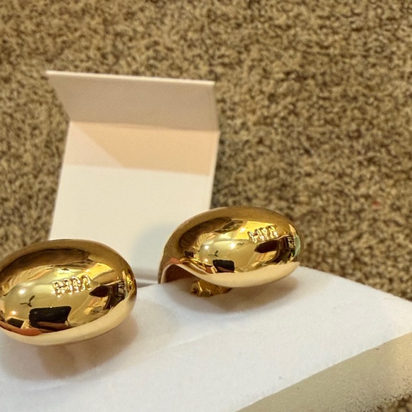 Heaven Mayhem - gold chunky earrings - Picture 5 of 6